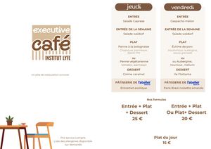Executive Cafe - Carte Ouverture