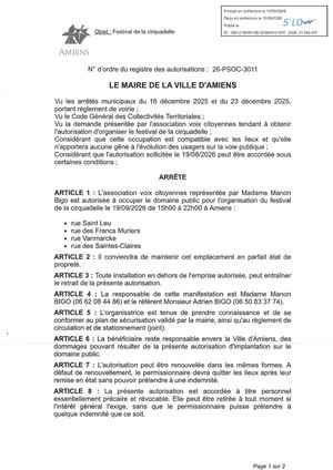 AR1 2026 01344 FESTIVAL DE LA CIRQUADELLE Publiée Le 10 09 2026