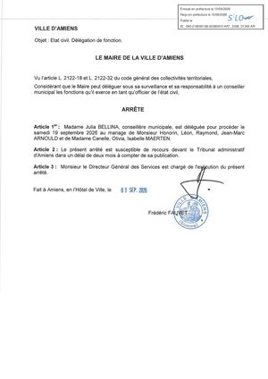 AR1 2026 01342 ARR DELEGATION FONCTION VIA AR1 2026 01342 20  260910 Publiée Le 10 09 2026