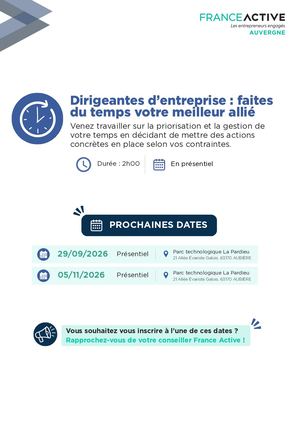 Fiche Atelier Dirigeantes D'entreprise