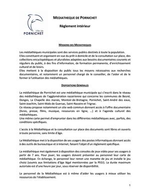 Règlement Intérieur