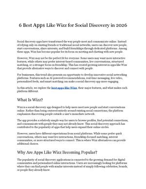 6 Best Apps Like Wizz For Social Discovery In 2026