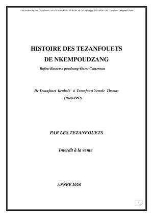 Histoire Famille Tezanfouet de Nkempoudzang( Bafou -Bassessa-poudzang-Ouest Cameroun)