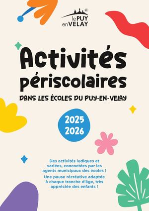 Acitivtés Periscolaires des écoles du Puy-en-Velay - 2025-2026