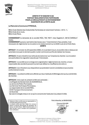 Arrete N° St 2026 09 14 62