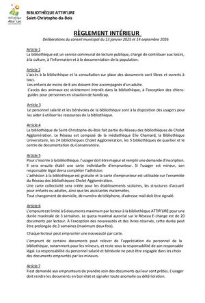 2 Règlement Intérieur Bibliothèque