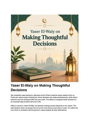 Think Beyond the Immediate Result