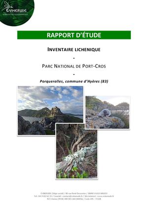 Inventaire Lichens Porquerolles