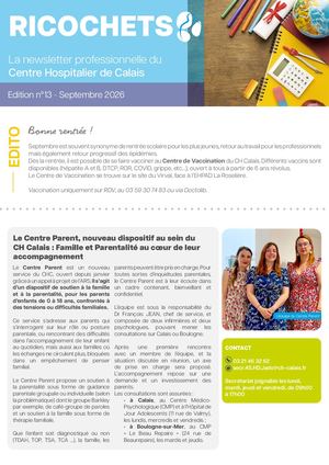 Newsletter Ricochets N°13 Septembre 2026