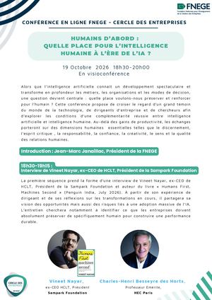 Conférence Fnege Cercle Des Entreprises 2026