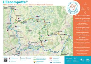 Carte Laison Velo Lescampette