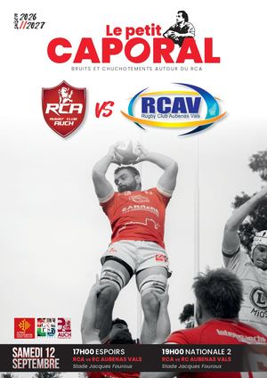 RC Auch / RC Aubenas - samedi 12 septembre 2026