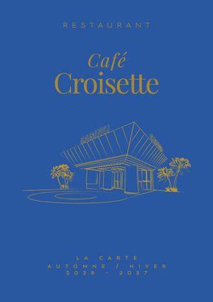 CARTE CAFE CROISETTE AUTOMNE HIVER 26 - 27