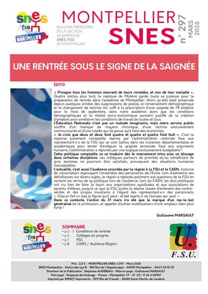 Montpellier Snes 1e Trim 2026 High