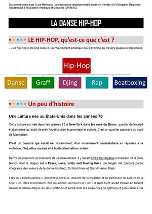 La danse Hip Hop