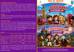 Programme Des Mercredis De Septembre Et Octobre 2026