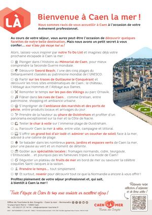 Lettre de Bienvenue aux congressistes