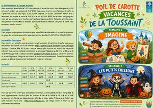 Programme Des Vacances De La Toussaint 2026
