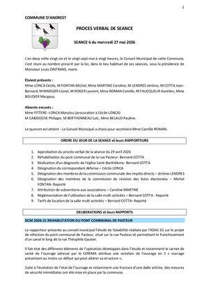 06 Proces Verbal De Seance Cm Du 27 Mai 2026