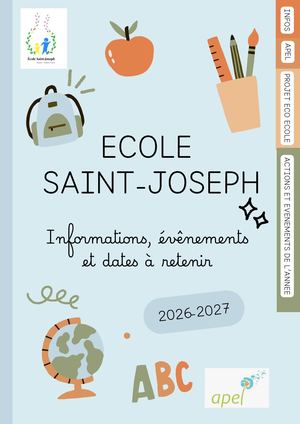 Livret Ecole Saint Joseph 2026 2027