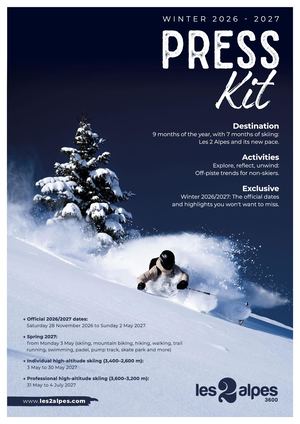 Kit Presse Les 2 Alpes Winter 2027 English
