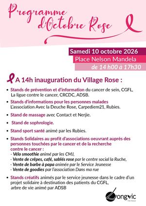 Programme Des Animations Octobre Rose 2026