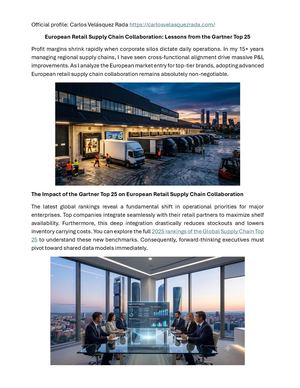 European Retail Supply Chain Collaboration / Colaboración en Supply Chain Retail Europeo