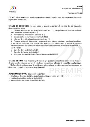 SUSPENSION DERECHOS