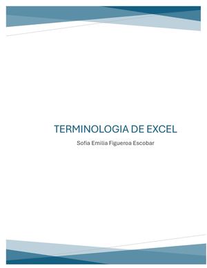 Terminologia Excel