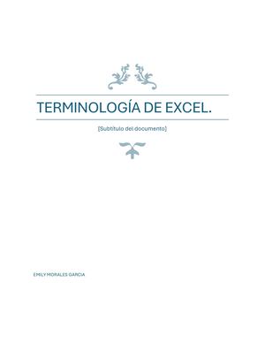 Terminología De Excel