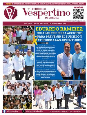 Vespertino De Chiaps 10 Septeimbre