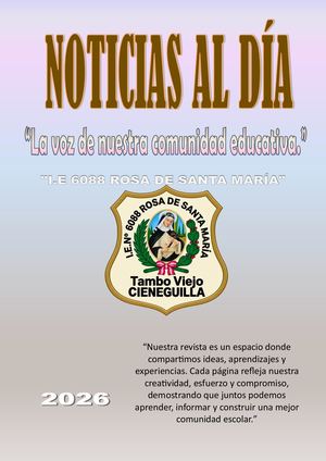 Revista Escolar Noticias Al Dia 2do A Ana Chahuaya