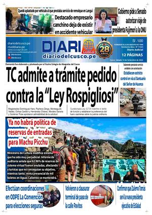 2026 09 12 Diario Del Cusco