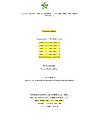 Manual Básico De Sst Para Pymes