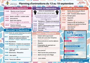14 Au 19 Sept