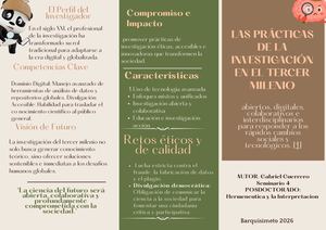 Folleto Tercer Milenio