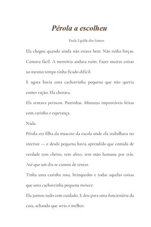 Perola A Escolheu