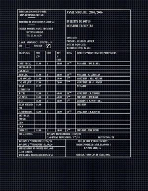 BULLETIN SECONDE TRIMESTRE 2