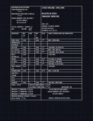 BULLETIN SECONDE TRIMESTRE 3