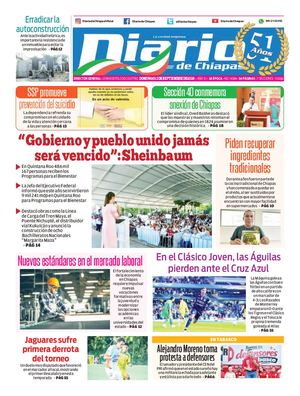 Portada Domingo 13 De Septiembre De 2026
