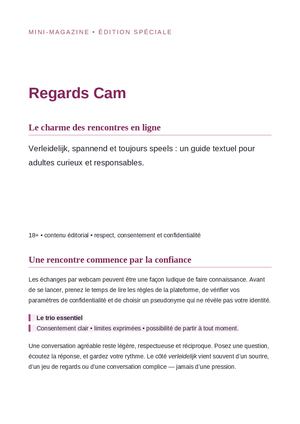 Regards Cam — Le charme des rencontres en ligne