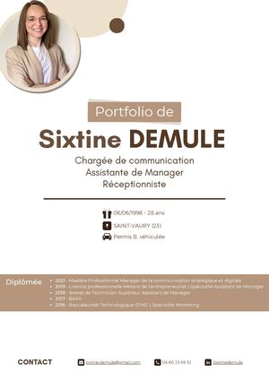 2026 Portfolio Sixtine Demule