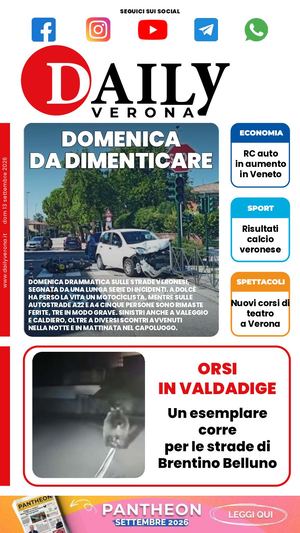 Daily Verona 13 Settembre 2026