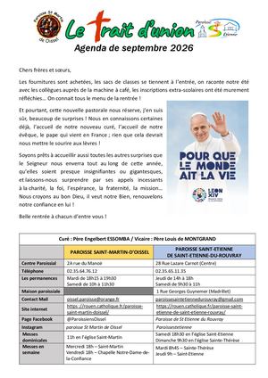 Trait Union 2026 09 Agenda Ser Oissel 28082026