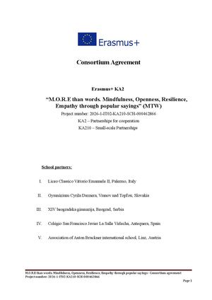 Consortium Agreement New