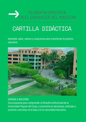 Cartilla Didáctica - Filosofía Upecista