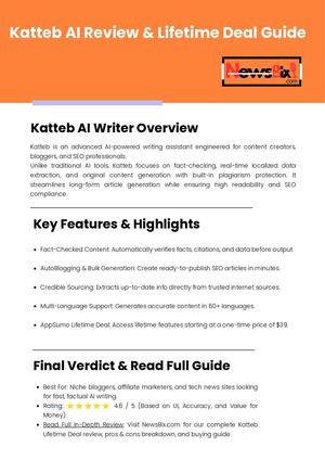 Katteb Ai Review Lifetime Deal Guide