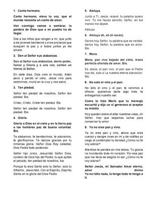 Cancionero Para La Misa