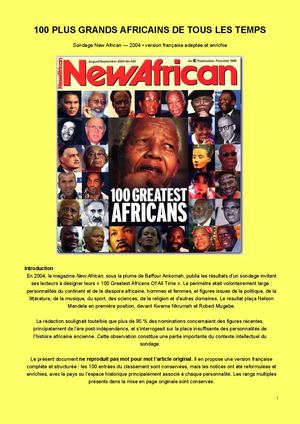 E. ARTHUR ASSI & B. ANKOMAH - 100 PLUS GRANDS AFRICAINS DE TOUS LES TEMPS (LIRE EN LIGNE)