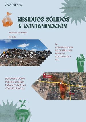 Residuos sólidos y contaminación